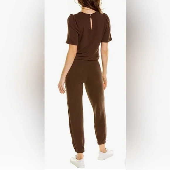 Monrow NWT super soft puff sleeve jumpsuit - Picture 2 of 7